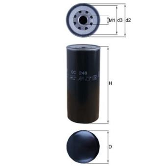 Filtre à huile KNECHT OEM 562810