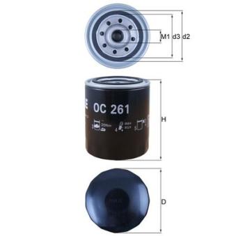 Filtre à huile KNECHT OEM 27701008326