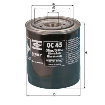 Filtre à huile KNECHT OEM 95495251