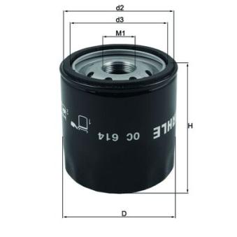 Filtre à huile KNECHT OEM 68197769AA Filtre à huile KNECHT OEM 68197769AA