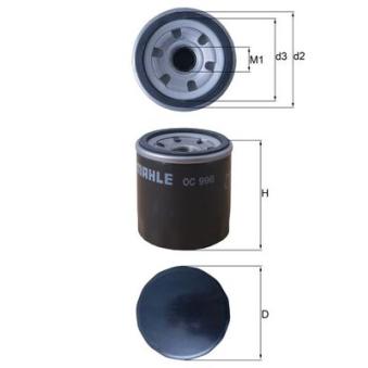 Filtre à huile KNECHT OEM 25181616