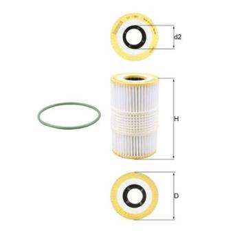 Filtre à huile KNECHT OEM 06E115466B