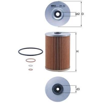 Filtre à huile KNECHT OEM 0001849825