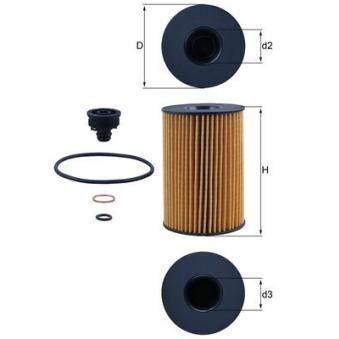 Filtre à huile KNECHT OX 353/7D pour BMW X5 M - 555cv
