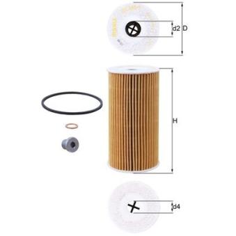 Filtre à huile KNECHT OEM 00K68031597AB