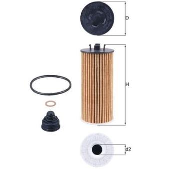 Filtre à huile KNECHT OEM 11428570590