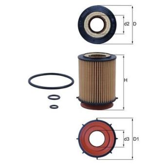 Filtre à huile KNECHT OX 982D pour AUDI A4 E 350 e - 320cv