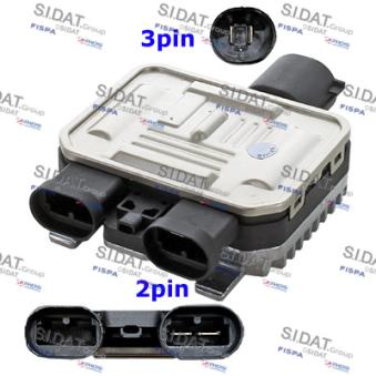 Commande, ventilateur électrique (refroidissement du moteur) SIDAT [10.6117]