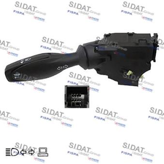 Commutateur de colonne de direction SIDAT 430205 pour VOLKSWAGEN CADDY 1.4 - 90cv