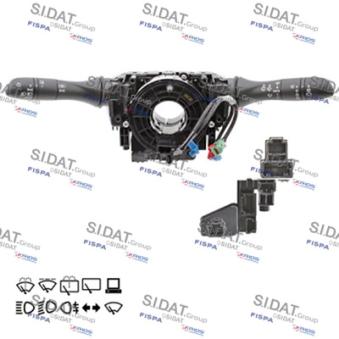 Commutateur de colonne de direction SIDAT 430876 pour RENAULT MEGANE 1.5 dCi 110 - 110cv