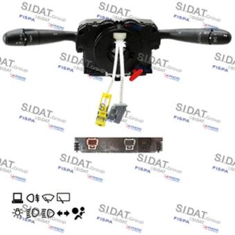 Commutateur de colonne de direction SIDAT 431335 pour PEUGEOT PARTNER Électrique - 67cv