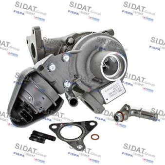 Turbocompresseur, suralimentation SIDAT 49.490 pour FIAT PUNTO 1.3 D Multijet - 95cv