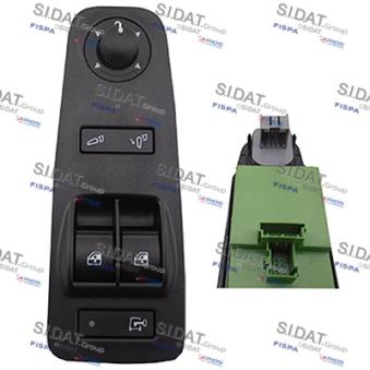 Interrupteur, lève-vitre avant gauche SIDAT [5.145295]