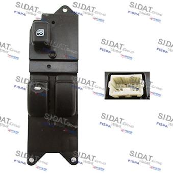 Interrupteur, lève-vitre avant gauche SIDAT [5.145531A2]