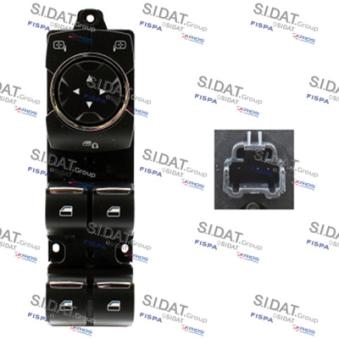 Interrupteur, lève-vitre avant gauche SIDAT [5.145715]