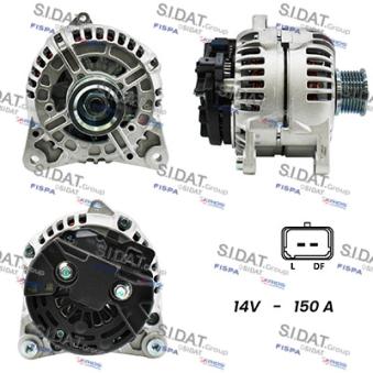 Alternateur SIDAT A12BH0145A2 pour RENAULT LAGUNA 1.9 DCI - 110cv