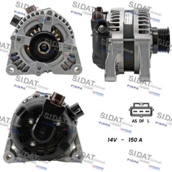 Alternateur SIDAT A12DE0006 pour FORD FOCUS 2.0 TDCi - 133cv