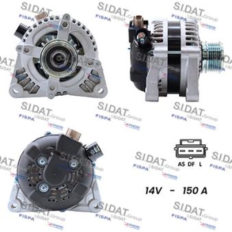 Alternateur SIDAT A12DE0006A2 pour CHEVROLET KALOS 2.0 TDCi - 110cv