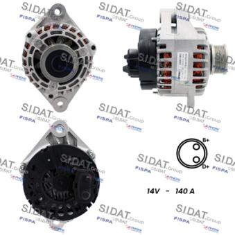 Alternateur SIDAT OEM 73501591 Alternateur SIDAT OEM 73501591