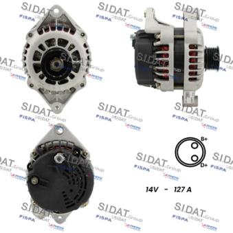 Alternateur SIDAT A12DR1148A2 pour AUDI 100 1.2 - 45cv