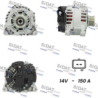 Alternateur SIDAT A12VA0004A2 pour AUDI TT 2.0 HDi - 110cv