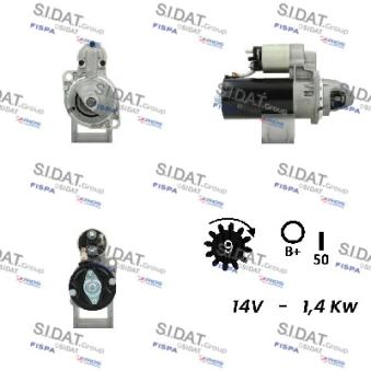 Démarreur SIDAT S12BH0103A2 pour BMW Série 3 318 i - 105cv