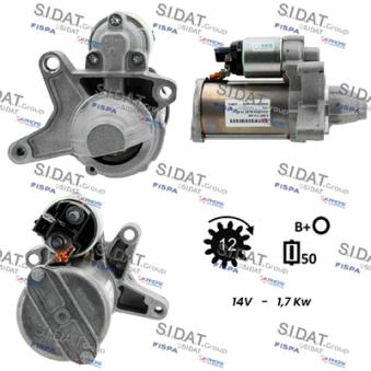 Démarreur SIDAT S12BH0935 pour KIA PRIDE 1.5 D - 131cv