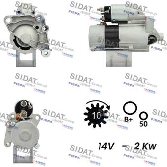 Démarreur SIDAT OEM 93190996 Démarreur SIDAT OEM 93190996