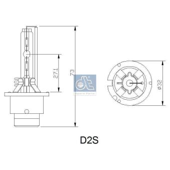 Ampoule Xenon D2S DT OEM 20223991