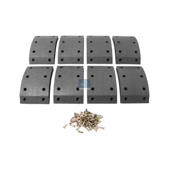 Kit de garnitures de frein, frein à tambour DT OEM 551057 Kit de garnitures de frein, frein à tambour DT OEM 551057