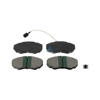 Jeu de 4 plaquettes de frein avant DT OEM 71770074