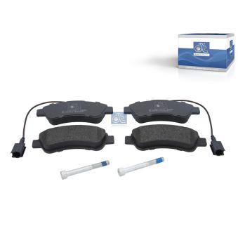 Jeu de 4 plaquettes de frein arrière DT 12.93110 pour PEUGEOT BOXER 2.2 HDI 100 - 101cv