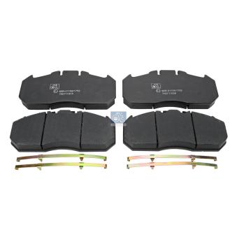 Jeu de 4 plaquettes de frein arrière DT OEM 02996068