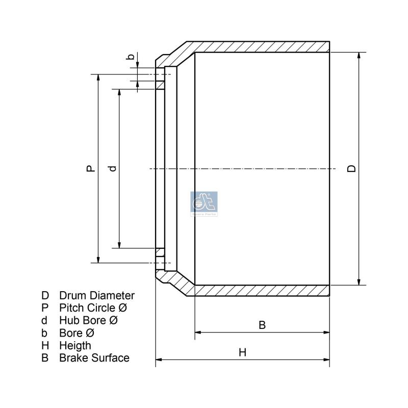 Tambour de frein DT 7.34067 - Visuel 1