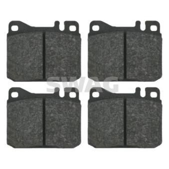 Jeu de 4 plaquettes de frein avant SWAG 10 91 6045 pour LEXUS LS 420 SEC - 218cv