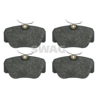 Jeu de 4 plaquettes de frein avant SWAG OEM A0004209120