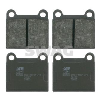 Jeu de 4 plaquettes de frein arrière SWAG OEM 311698151E