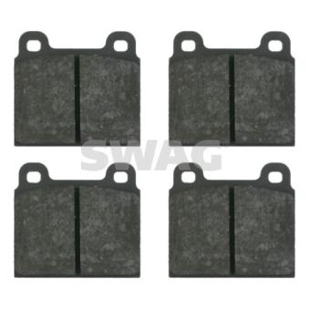 Jeu de 4 plaquettes de frein avant SWAG [10 91 6134]