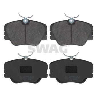 Jeu de 4 plaquettes de frein avant SWAG 10 91 6193 pour SUZUKI S-CROSS E 200 D - 75cv