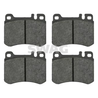 Jeu de 4 plaquettes de frein avant SWAG OEM a0014200820