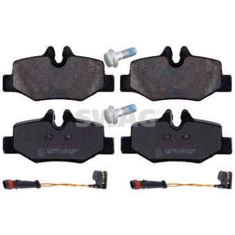 Jeu de 4 plaquettes de frein arrière SWAG OEM A0004216210