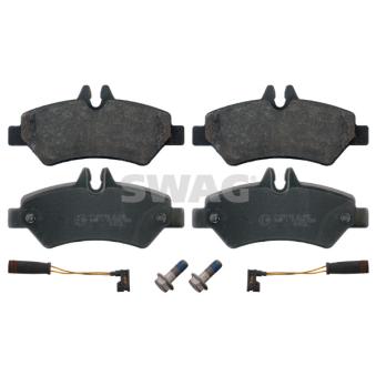 Jeu de 4 plaquettes de frein arrière SWAG OEM A0084205120S1