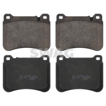 Jeu de 4 plaquettes de frein avant SWAG OEM A0044205120