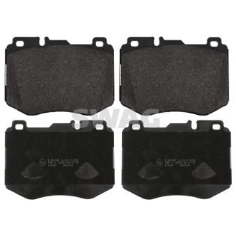 Jeu de 4 plaquettes de frein avant SWAG 10 91 6986 pour TOYOTA COROLLA E 200 EQ Boost - 197cv