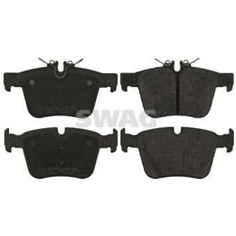 Jeu de 4 plaquettes de frein arrière SWAG OEM A0084201420