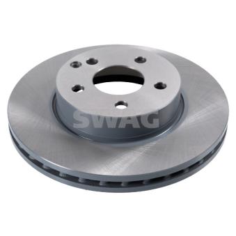 Jeu de 2 disques de frein avant SWAG 10 93 0550 pour FORD TRANSIT E 250 CGI - 204cv