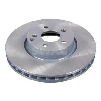 Jeu de 2 disques de frein avant SWAG 10 93 0551 pour AUDI A6 E 300 - 252cv