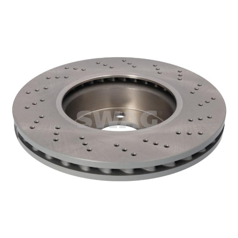 Jeu de 2 disques de frein avant SWAG 10 93 0552 - Visuel 1