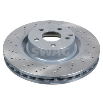 Jeu de 2 disques de frein avant SWAG 10 94 4007 pour TOYOTA COROLLA E 400 - 333cv