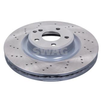 Jeu de 2 disques de frein avant SWAG 10 94 4008 pour TOYOTA COROLLA E 400 - 333cv